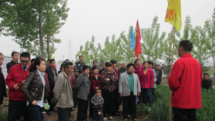 2014年4月，平陰示范田觀摩會